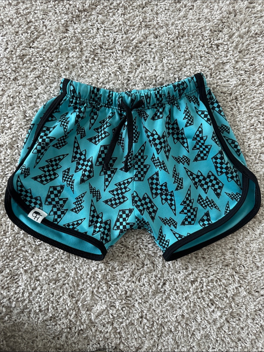 George Hats Track Style Swim Trunks